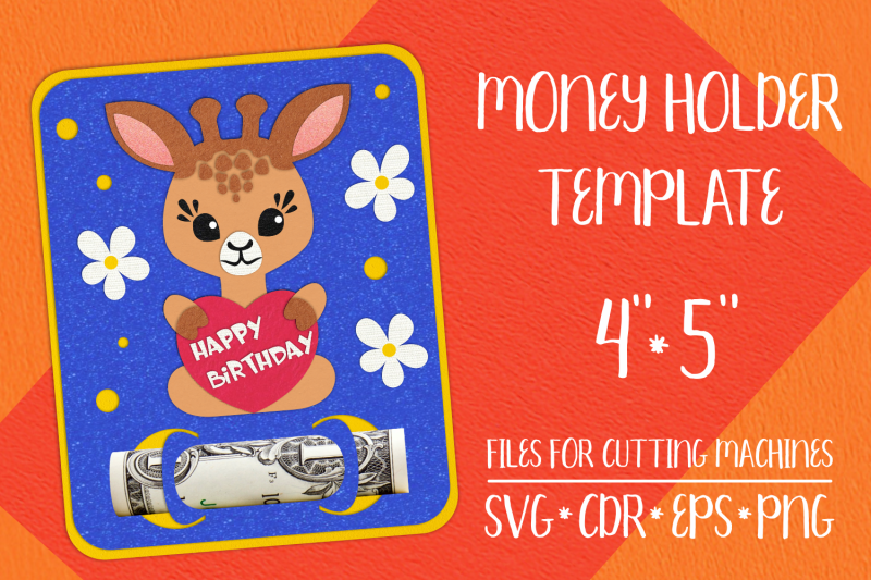 giraffe-birthday-card-money-holder-template