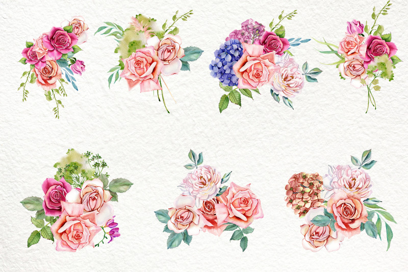 watercolor-boho-roses-clipart-sublimation-png