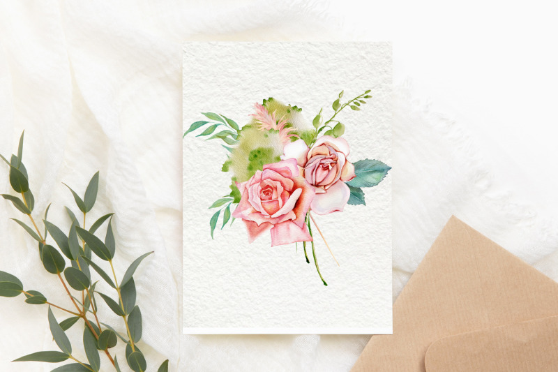 watercolor-boho-roses-clipart-sublimation-png