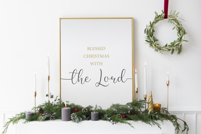 christmas-poster-blessed-christmas-christmas-wall-decor