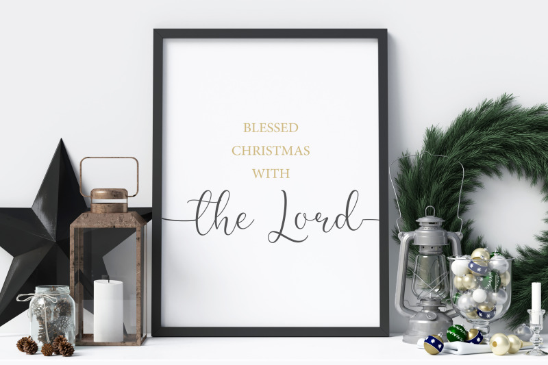 christmas-poster-blessed-christmas-christmas-wall-decor