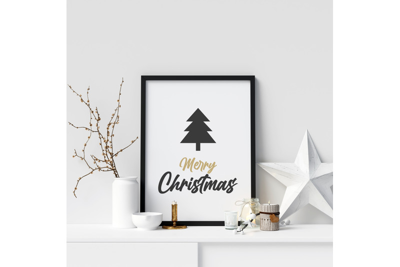 merry-christmas-print-christmas-wall-decor-christmas-tree-poster