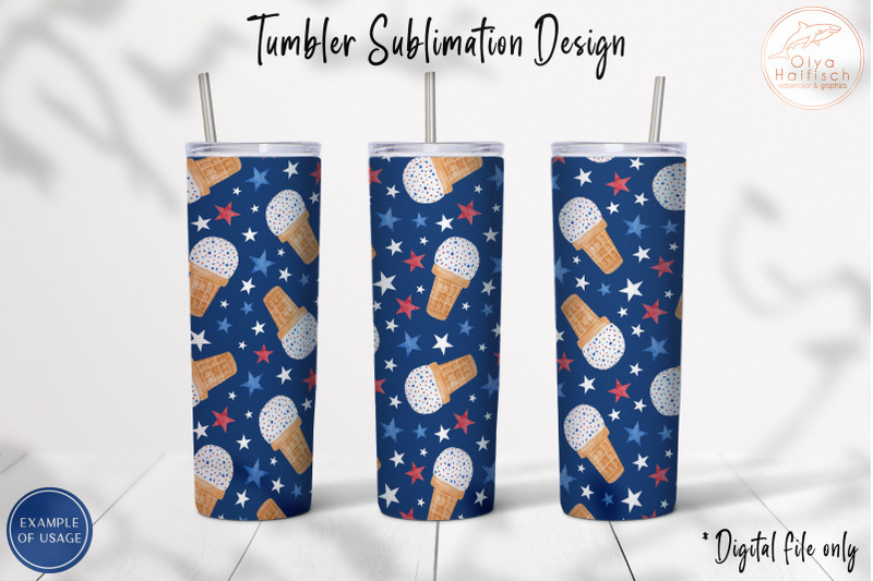 patriotic-blue-tumbler-sublimation-american-ice-cream-tumbler-wrap