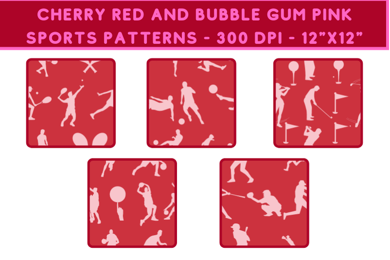 5-cherry-red-and-bubble-gum-pink-sports-patterns
