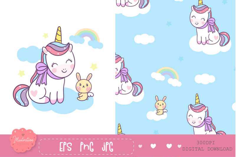 cute-unicorn-seamless-pattern-digital-paper
