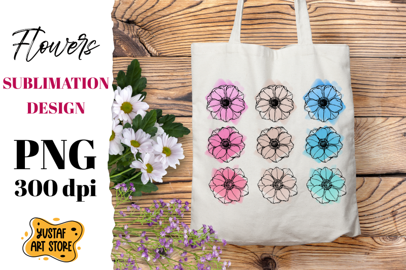 anemone-flowers-sublimation-design