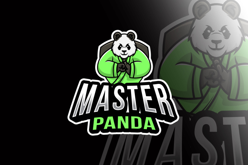 master-panda-esport-logo-template