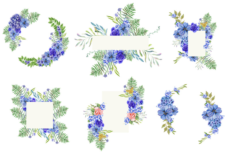 blue-flower-watercolors-frames-floral-clipart