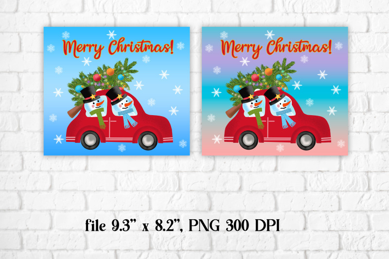 christmas-tumbler-sublimation-christmas-snowman-png