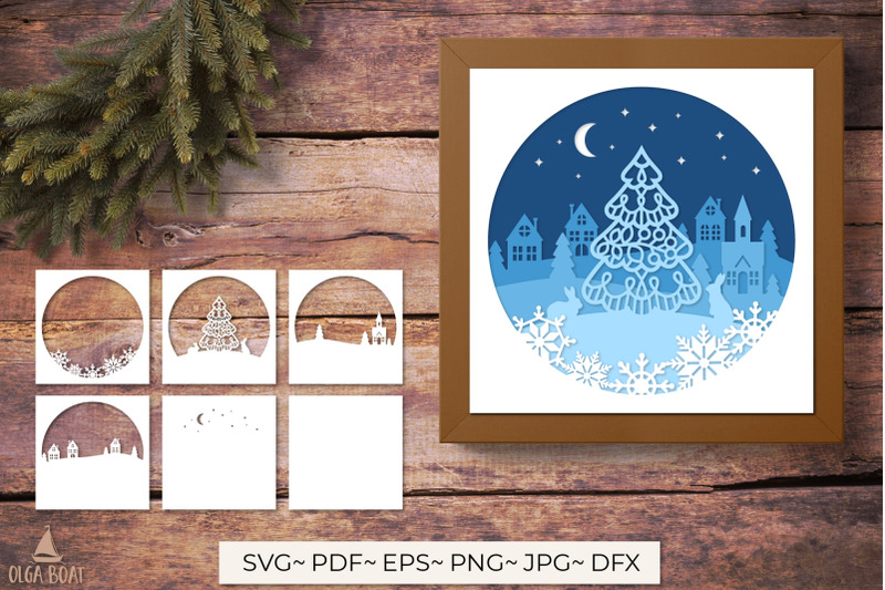 christmas-shadow-box-svg-3d-christmas-papercut