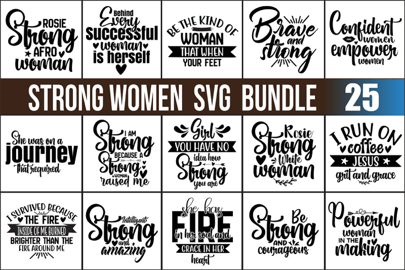 strong-women-svg-bundle