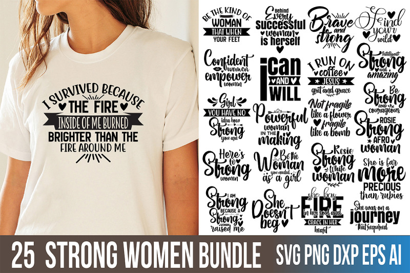 strong-women-svg-bundle