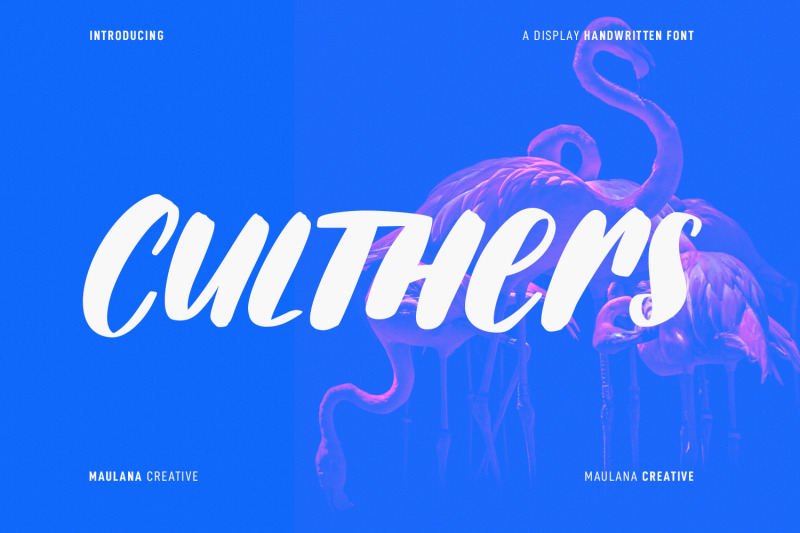 culthers-handwritten-display-font