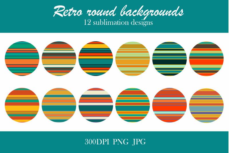 retro-sublimation-designs-retro-circle-backgrounds-png