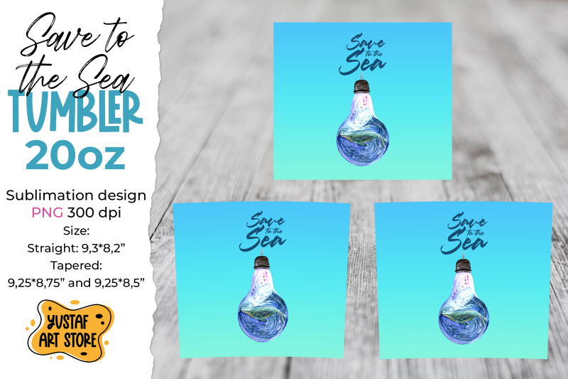 tumbler-sublimation-wrap-quot-save-to-the-sea-quot-whale-watercolor