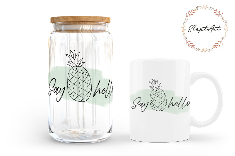 pineapple-sublimation-design-png-fruit-png-say-hello-sublimation-png