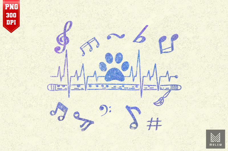 flute-heartbeat-dog-cat-paw