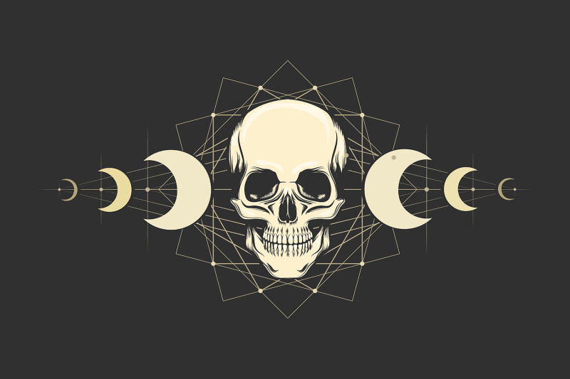 mystic-emblem-with-skull-and-moon-phases