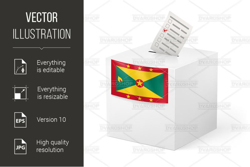 ballot-box-with-voting-paper-grenada