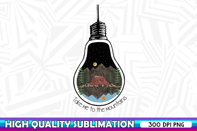 take-me-to-the-mountain-light-bulb-png