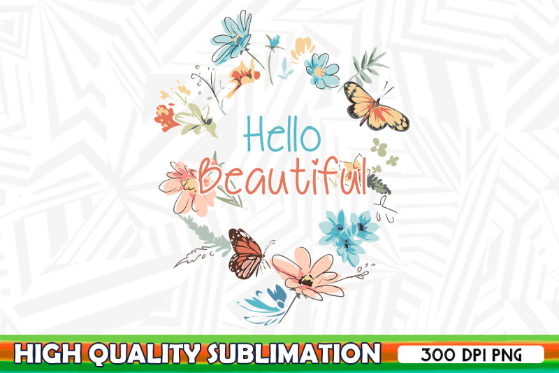 hello-beautiful-butterfly-floral-png