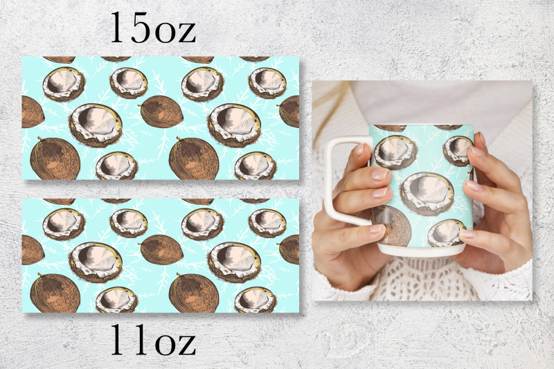 coconut-mug-wrap-design-seamless-tropical-mug-sublimation