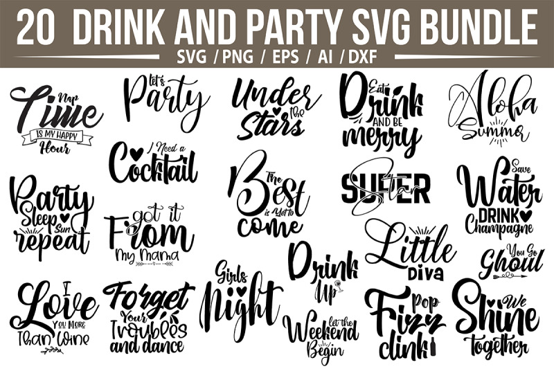 drinking-svg-bundle