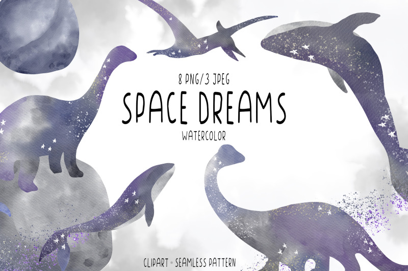 watercolor-space-dreams-clipart-png-dinosaur-whale-clipart-png
