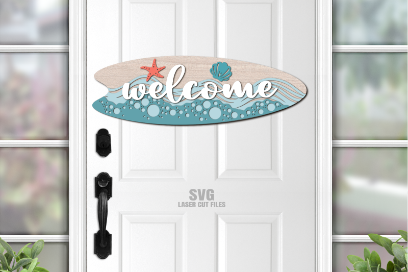 welcome-surfboard-svg-laser-cut-files-beach-sign-svg-glowforge-files