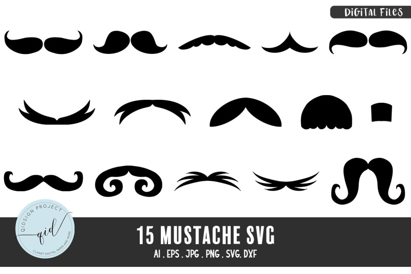 15-mustache-svg-decoration-design
