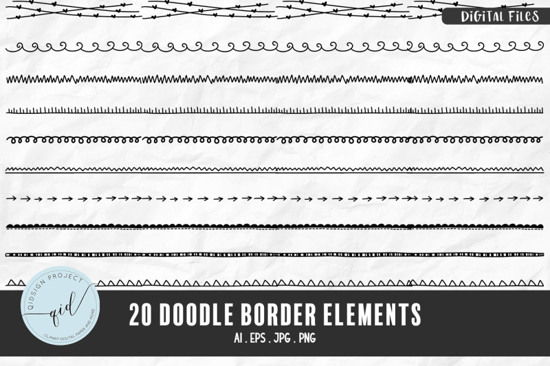 doodle-border-elements-20-variations