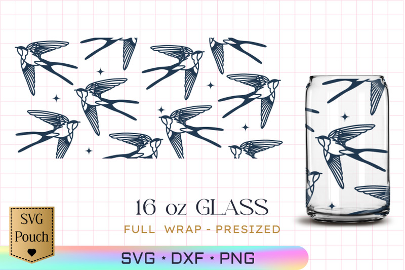 swallow-bird-glass-wrap-svg