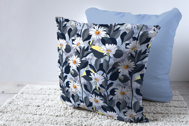 daisies-with-leaves-of-navy-blue-color