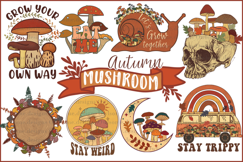 autumn-mushroom-sublimation-bundle
