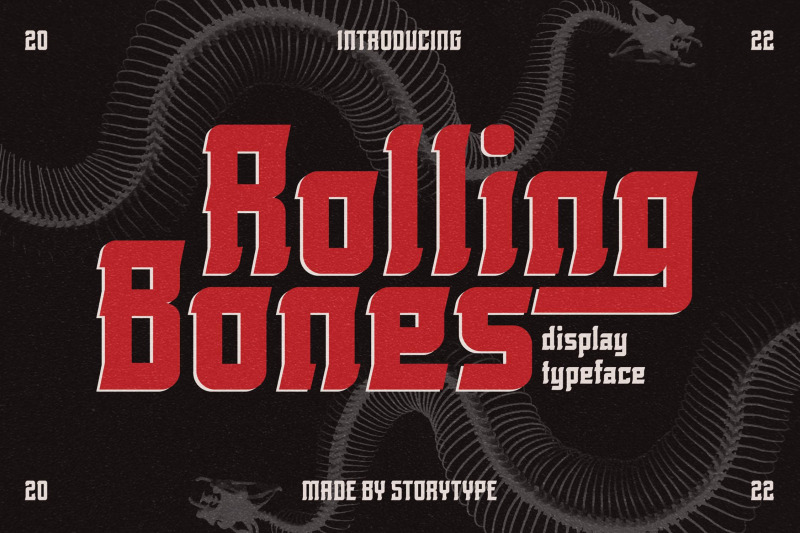 rolling-bones-typeface