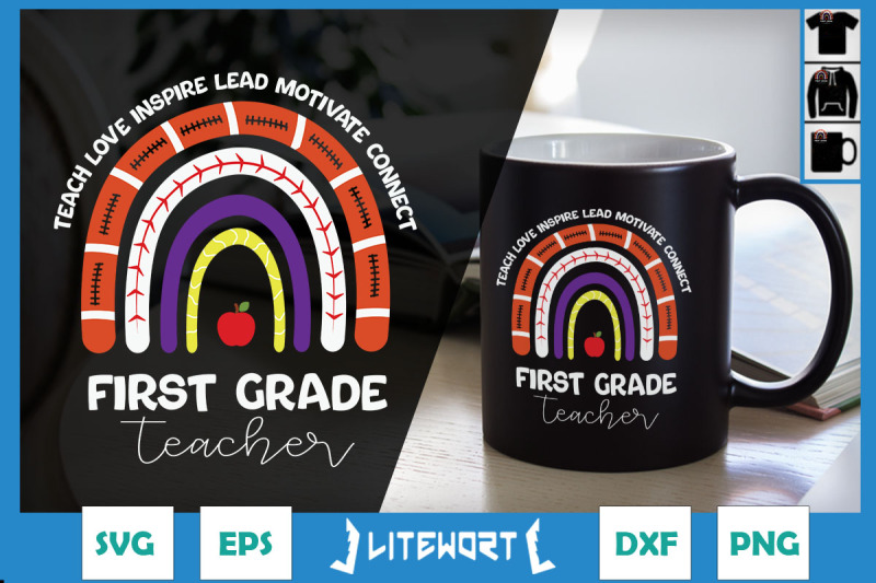 first-grade-teach-love-inspire-rainbow