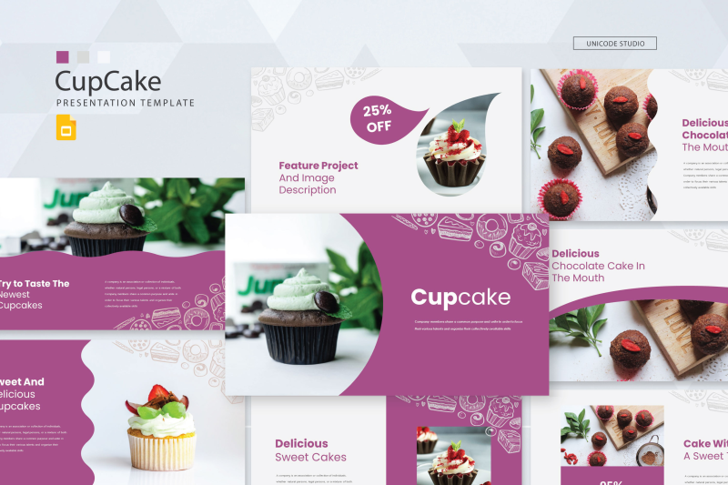 cupcake-google-slides-template