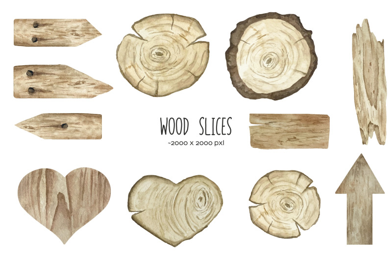 watercolor-wood-slices-and-hearts-clipart-11-png