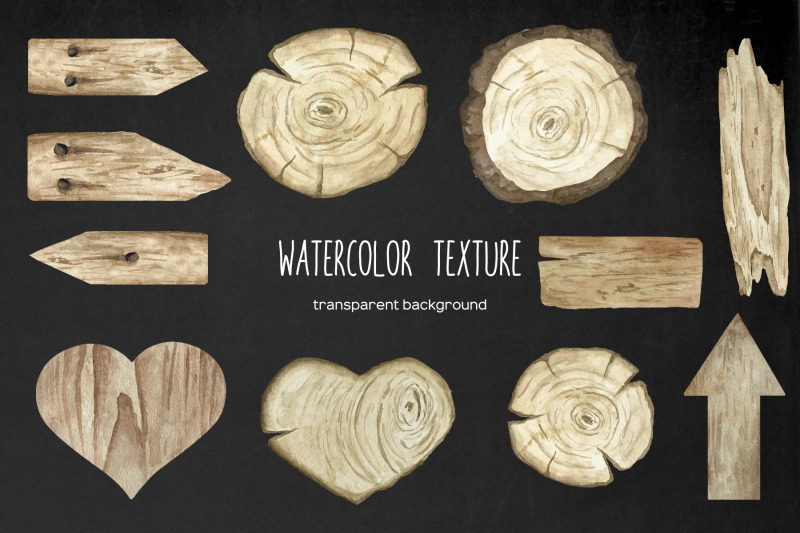 watercolor-wood-slices-and-hearts-clipart-11-png