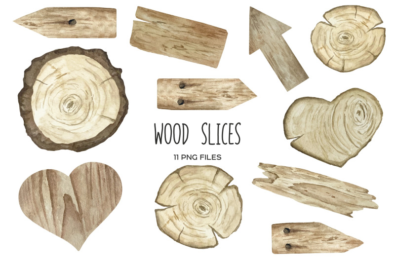 watercolor-wood-slices-and-hearts-clipart-11-png