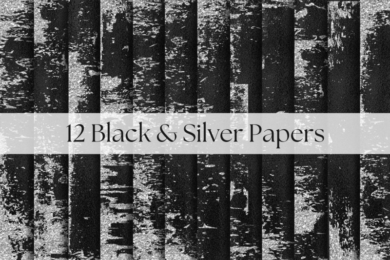 black-foil-and-silver-papers