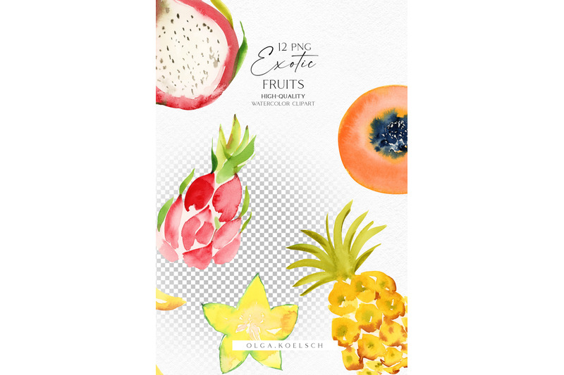 watercolor-fruit-clipart-exotic-tropical-fruits-png-fro-summer-menu