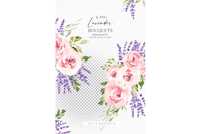 lavender-roses-bouquets-clipart-watercolor-boho-floral-borders-png