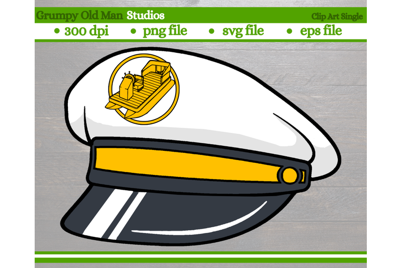 captain-hat-with-pontoon-badge-pontoon-boat-lake-boat