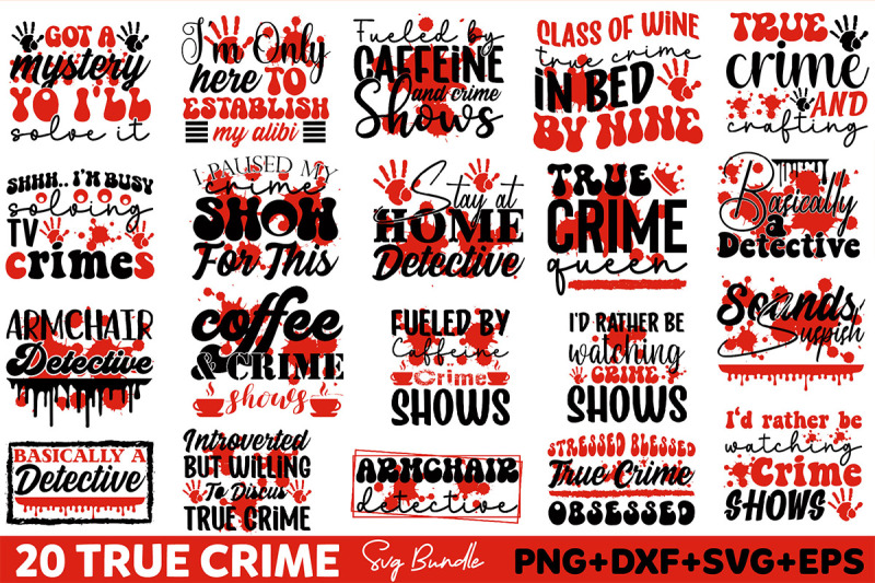 true-crime-svg-design-bundle
