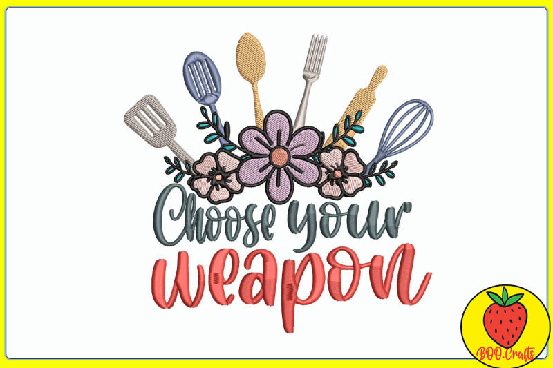 kitchen-choose-your-weapon-embroidery