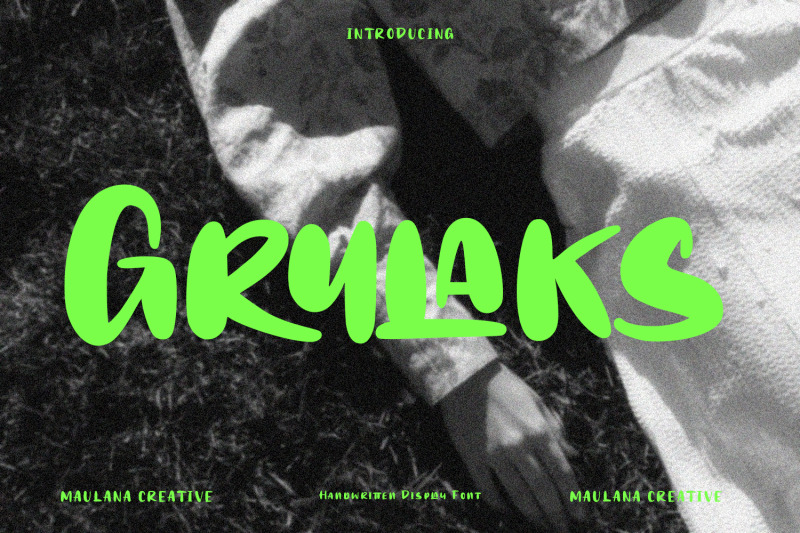 grulaks-handwritten-display-font