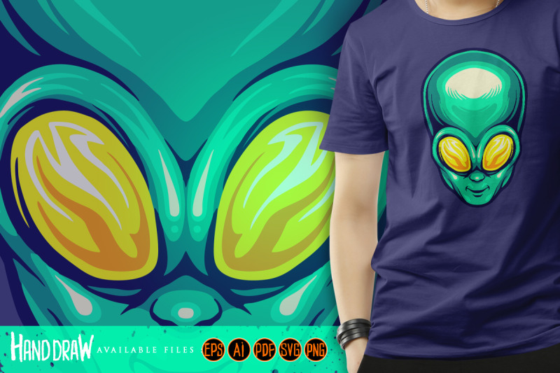 alien-head-cartoon-logo-mascot-illustrations