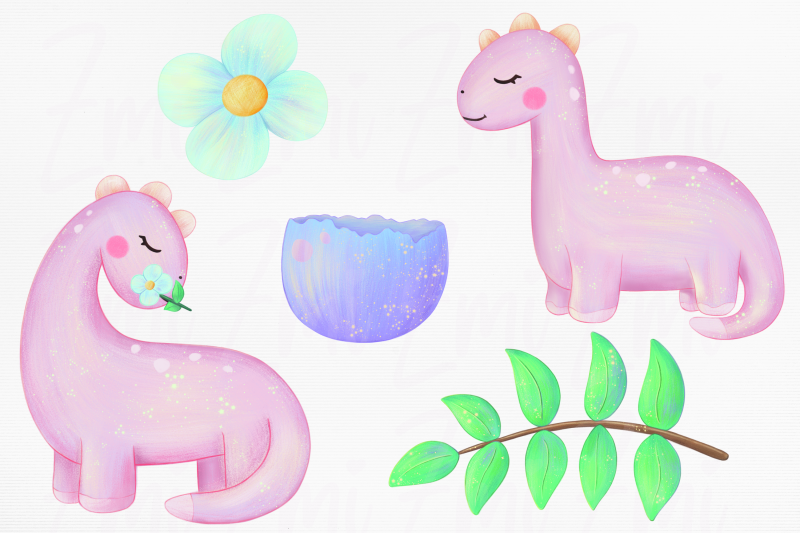 pink-dinosaur-clipart-illustration