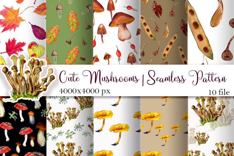 mushroom-autumn-patterns